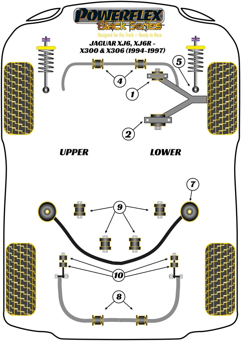 Jaguar (Daimler) Rear Monostrut Axle Brace Assembly Bush