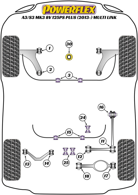 VAG Jacking Point Insert Kit of 4
