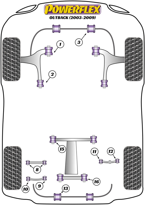 Subaru Rear Diff Rear Mounting Bush