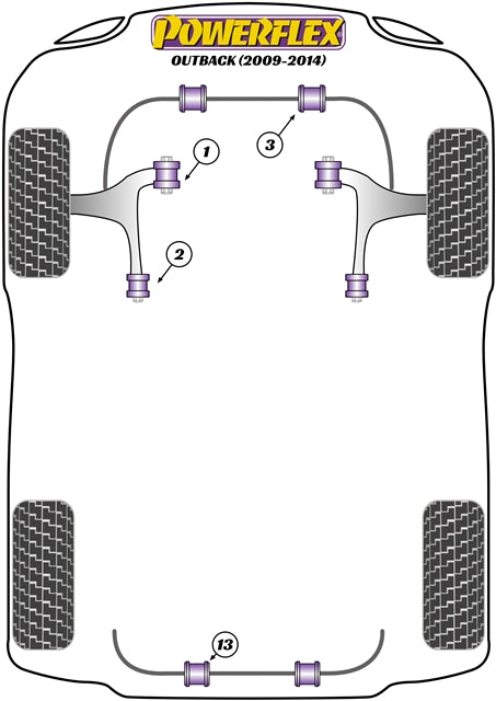 Subaru Rear Diff Rear Mounting Bush