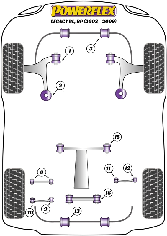Subaru Rear Diff Rear Mounting Bush