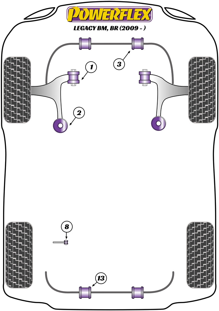 Subaru Rear Diff Rear Mounting Bush