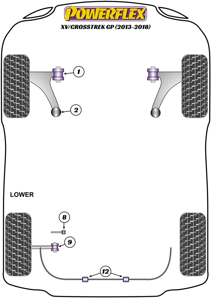 Subaru Rear Diff Rear Mounting Bush