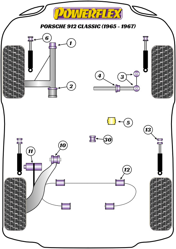 Porsche Shift Rod Coupling Bush