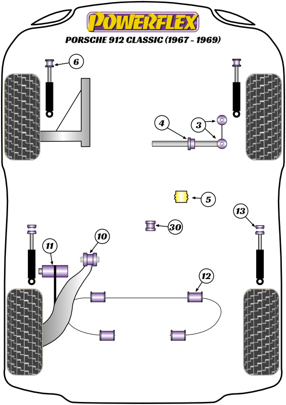 Porsche Rear Shock Lower Bush