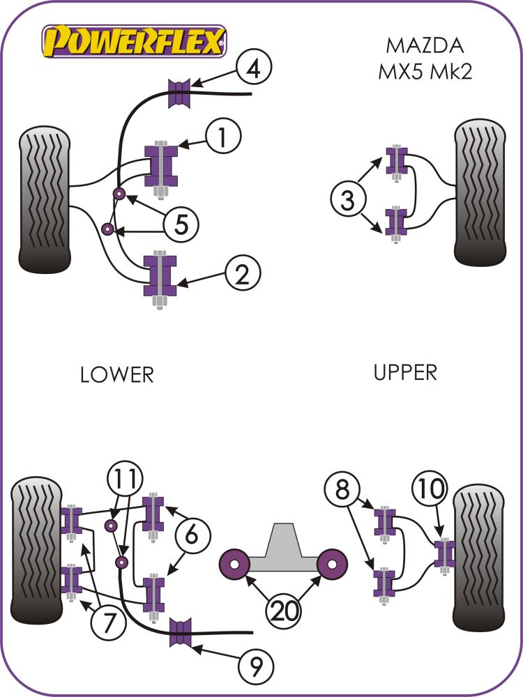 Mazda MX-5, Miata, Eunos Rear Diff Mounting Bush