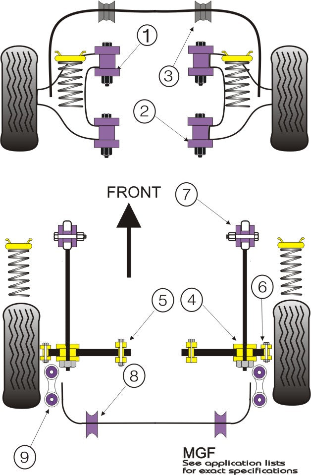 Upper Engine Mount Steady Bush