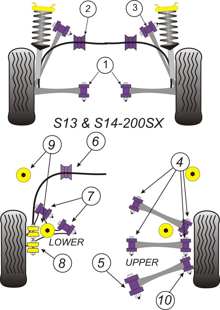 PowerAlign Camber Bolt Kit (12mm x 60mm)