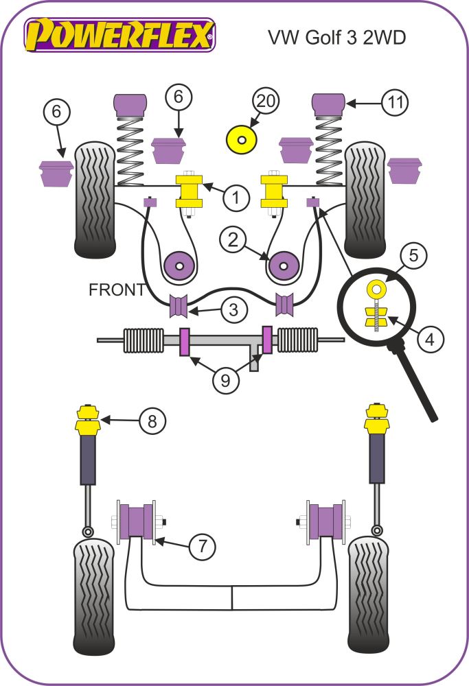 Volkswagen Rear Beam Mounting Bush
