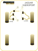Jaguar (Daimler) Rear Monostrut Axle Brace Assembly Bush
