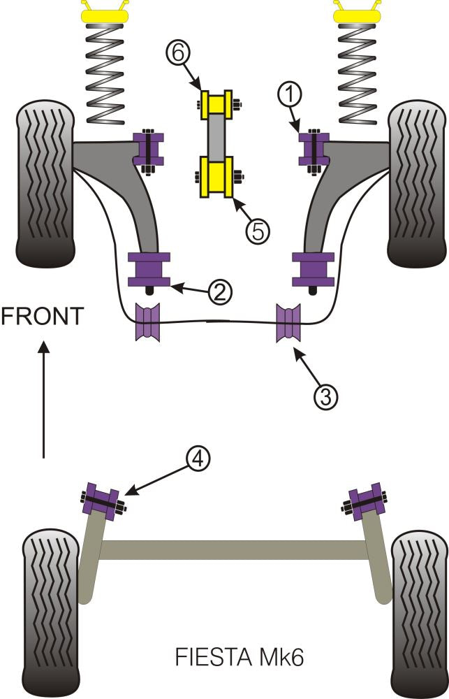 Ford Rear Beam Mounting Bush