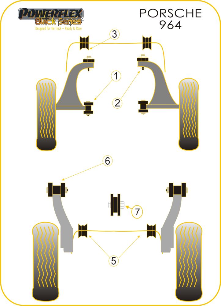 Porsche Front Anti Roll Bar Bush 21mm