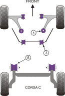 Vauxhall / Opel Front Wishbone Rear Bush