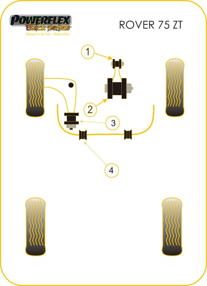 Front Anti Roll Bar Mounts 23mm