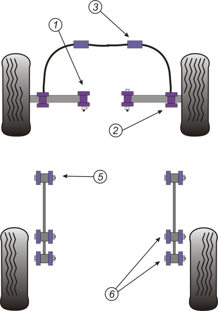 Rear Trailing Arm to Chassis Bush