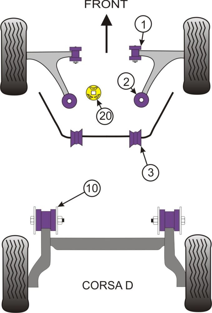 Upper Gearbox Mount Insert (Diesel)