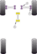 Autobianchi A112 inc Abarth (1969 - 1986) Front Track Control Arm Inner Bush