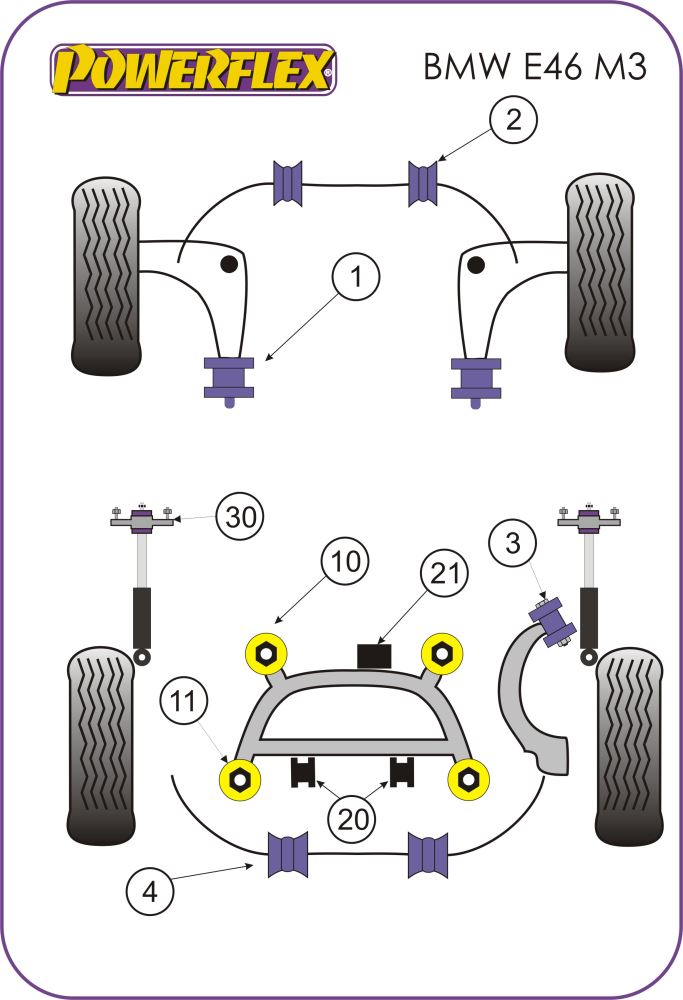 BMW 3 Series Rear ARB End Link to Bracket Bush