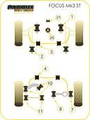 Lower Torque Mount Bracket & Bush, Track Use