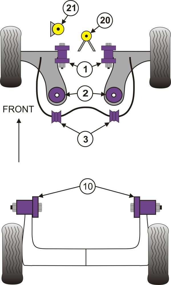 Suzuki Swift Sport MK3 (ZC32S) (2010 - 2017) Front Arm, Rear Bush