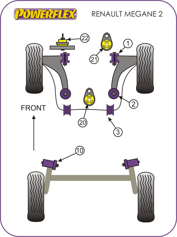 Renault Rear Beam Mounting Bush