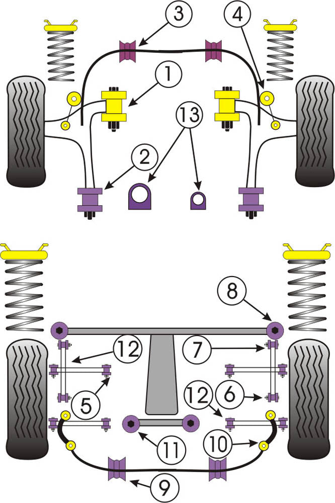 Subaru Rear Subframe-Front Outrigger To Chassis Right Side