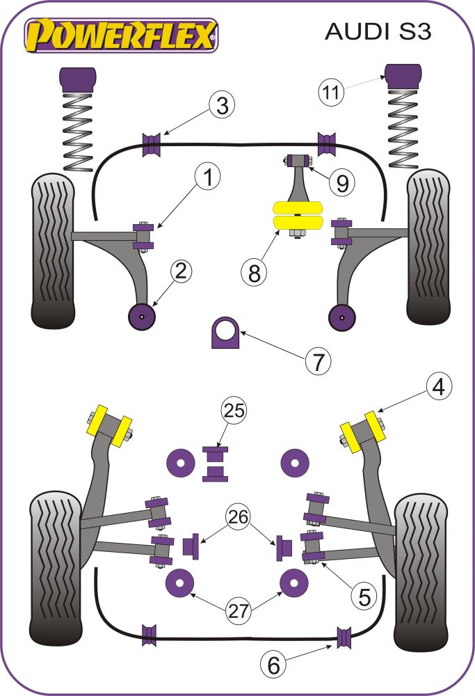 VAG Jacking Point Insert Kit of 4
