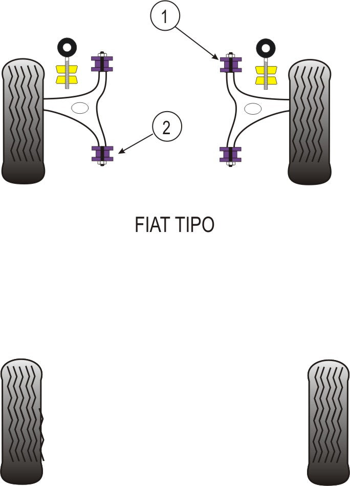 Front Lower Wishbone Rear Bush
