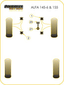 Front Lower Wishbone Rear Bush