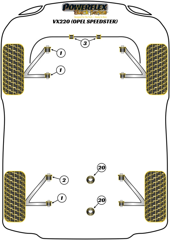 Vauxhall / Opel Front Lower Engine Mount Insert Kit
