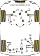 Mitsubishi Lancer Evolution IV, V & VI RS/GSR  Rear Lower Control Arm Inner Bush