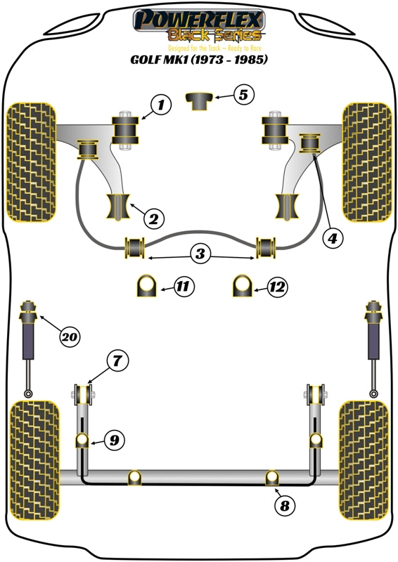 Front Wishbone Rear Bush