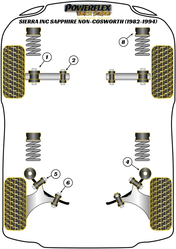 Ford Front Inner Track Control Arm Bush