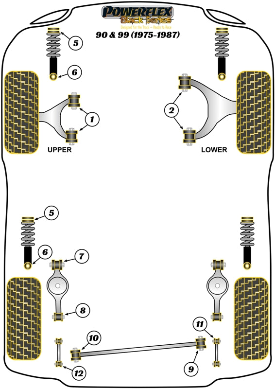 Saab Rear Spring Link to Axle Bush