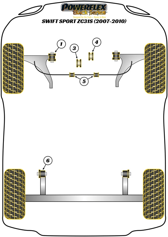 Suzuki Swift Sport MK2 (ZC31S) (2006 - 2010) Front Lower Wishbone Front Bush