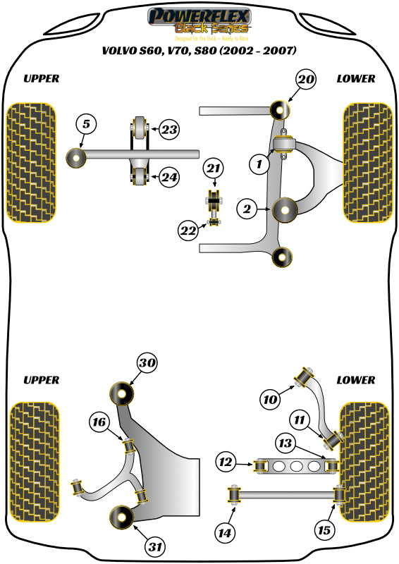 Volvo Upper Engine Mount Large Round Bush