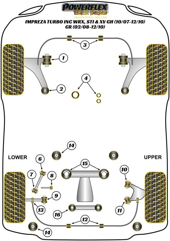 Rear Lower Track Control Inner Bush