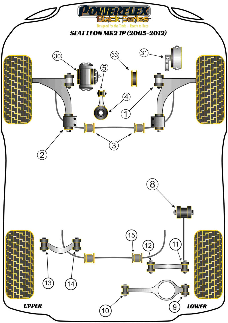 Rear Lower Track Rod Inner Bush