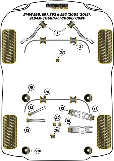 BMW Engine Mount Insert Kit