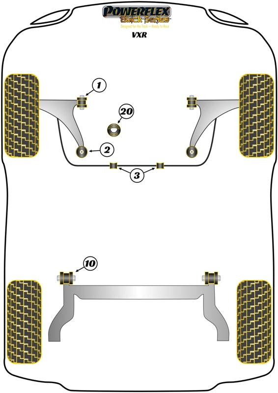 Upper Gearbox Mount Insert (Track)