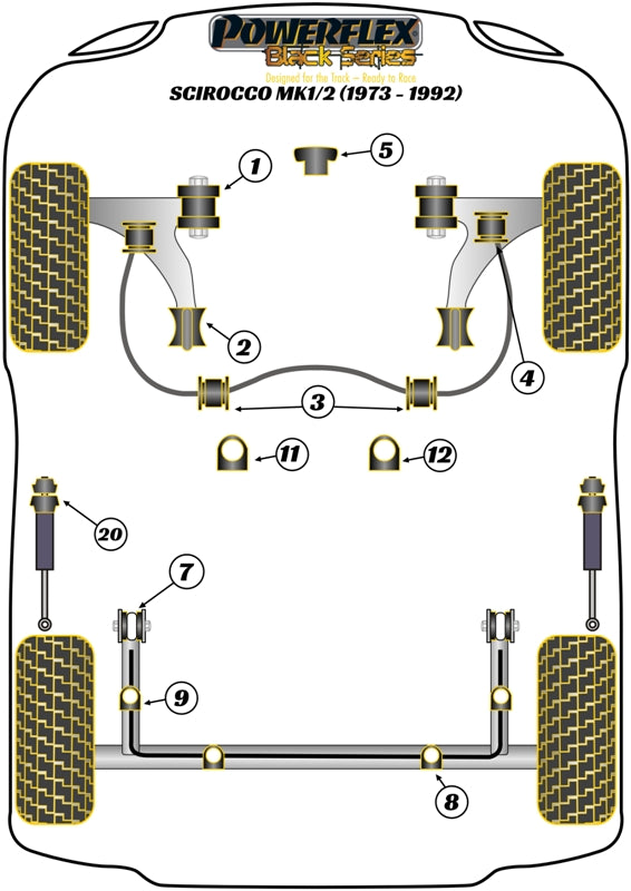 Volkswagen Rear Beam Mounting Bush