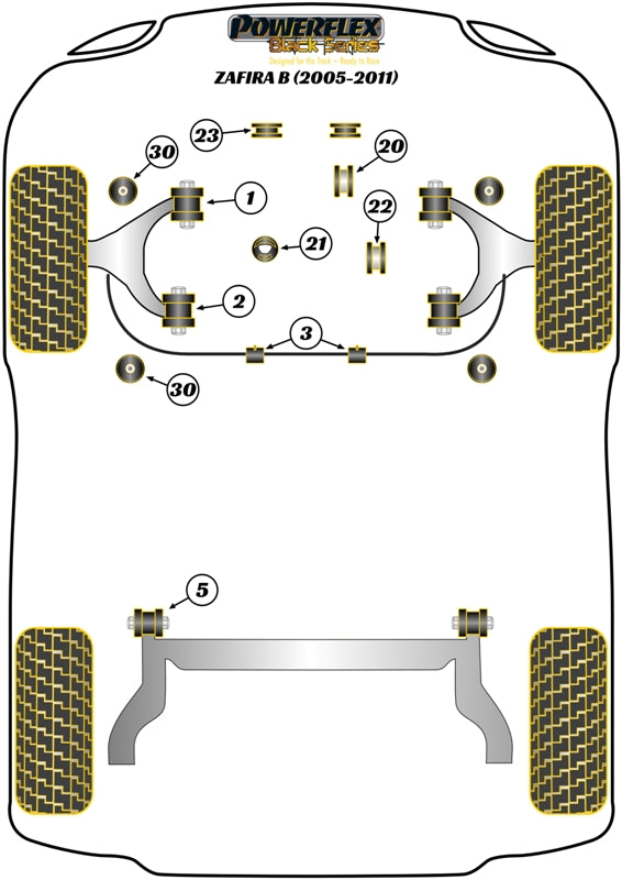 Front Anti Roll Bar Mounting Bush 24mm (2 Piece)