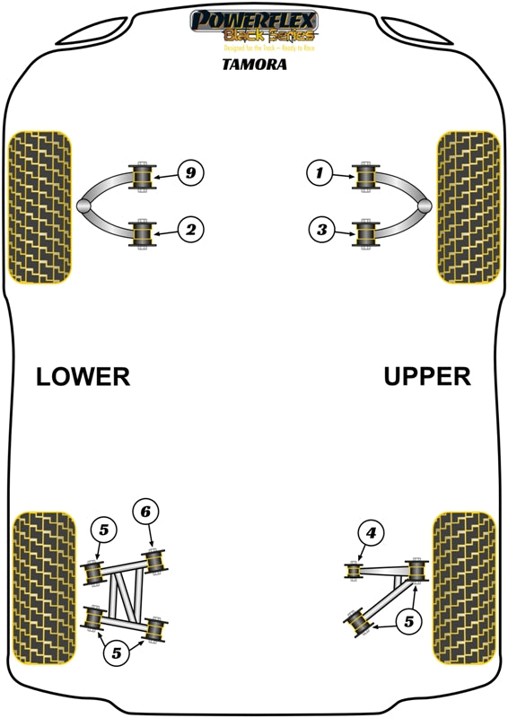 TVR Rear Upper/Lower Wishbone Bush