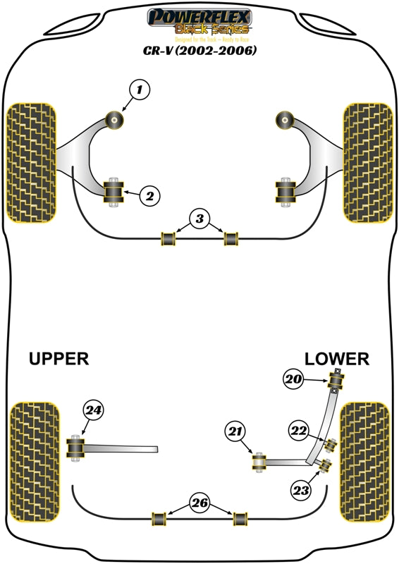Honda Rear Trailing Arm Front Bush