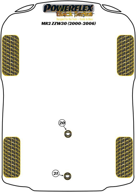 MR2 Rear anti Roll Bar Bush 15mm  suits Toyota