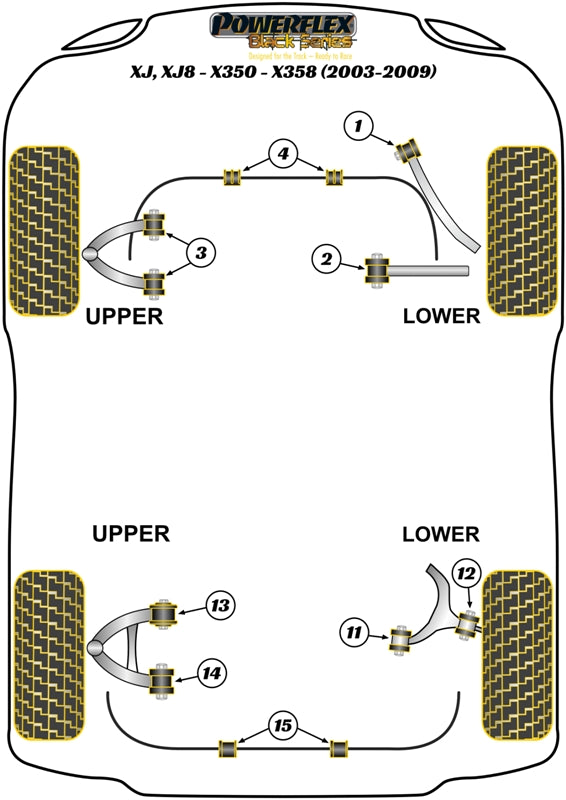 Jaguar (Daimler) Rear Lower Arm Inner Front Bush