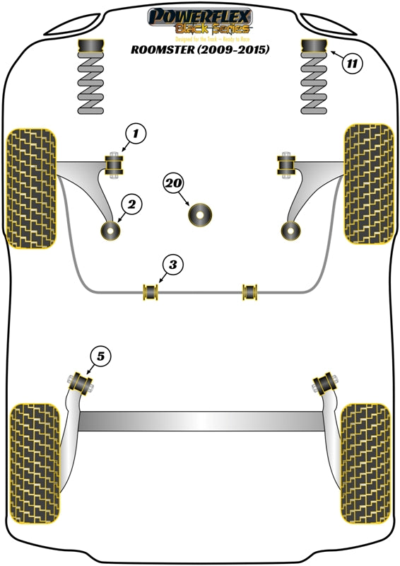 Front Strut Top Mount Bush -10mm