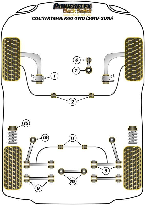 Mini Rear Diff Cross Member Bush Insert