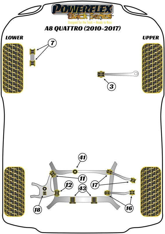Audi Rear Diff Rear Bush Insert