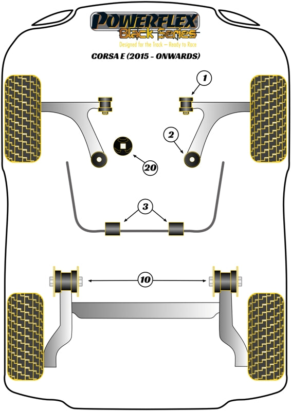 Upper Gearbox Mount Insert (Track)